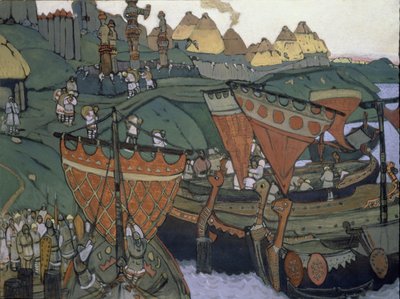 Słowianie nad Dnieprem, 1905 autorstwa Nicholas Roerich