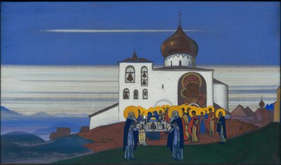 Zwenigorod, 1933 autorstwa Nicholas Roerich