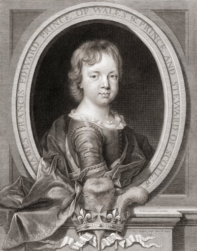 Książę Jakub Franciszek Edward Stuart autorstwa Nicholas de (after) Largilliere