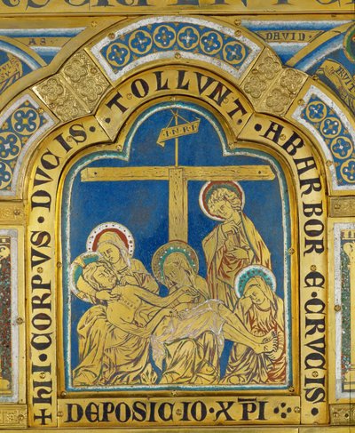 Depozyt, z ołtarza Verdun ... autorstwa Nicholas of Verdun