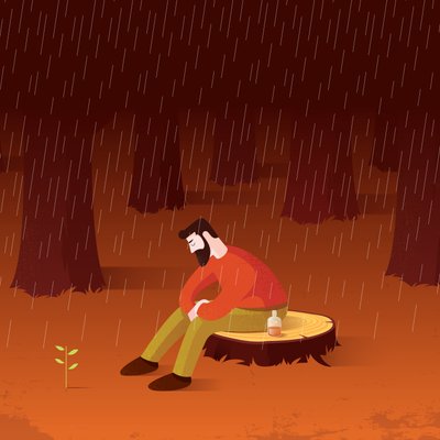 Życie toczy się dalej, 2015 (digital) autorstwa Nick Diggory