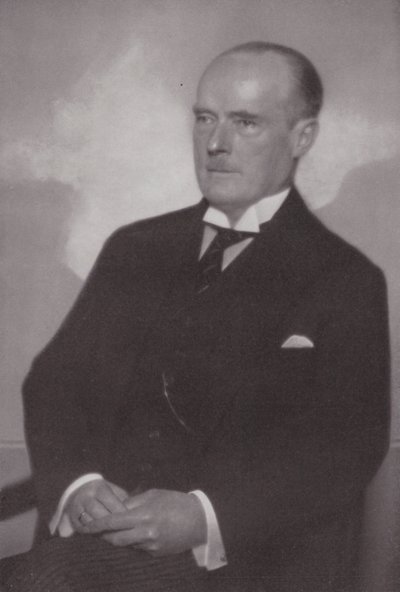 Gustav Krupp von Bohlen und Halbach, niemiecki urzędnik i przedsiębiorca (zdjęcie czarno-białe) autorstwa Nicola Perscheid