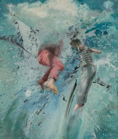 Cloud Leap, 2019 (olej na płótnie) autorstwa Nicola Pucci