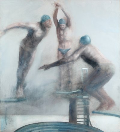 Nurkowie, 2012 (olej na płótnie) autorstwa Nicola Pucci