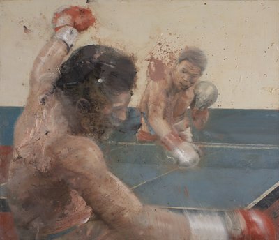 Ping pong, 2021 (olej na płótnie) autorstwa Nicola Pucci