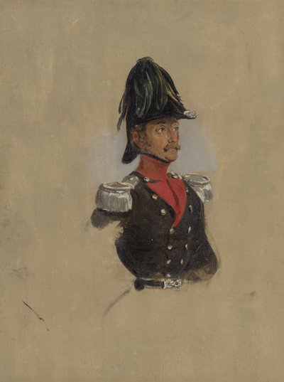 Studium portretowe kapitana J.J.P. od Munnicka autorstwa Nicolaas Pieneman