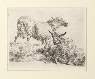4 akwaforty z autorstwa Nicolaes Berchem