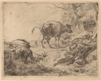 Krowa Sika. autorstwa Nicolaes Berchem
