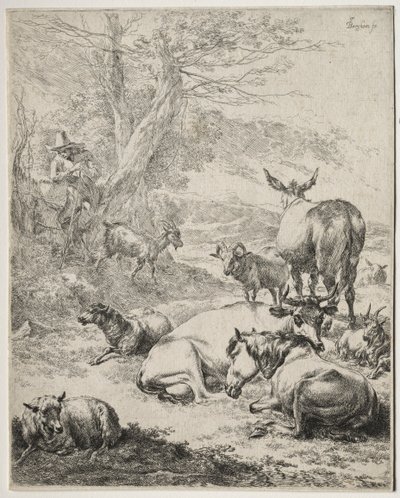 Stado w spoczynku autorstwa Nicolaes Berchem