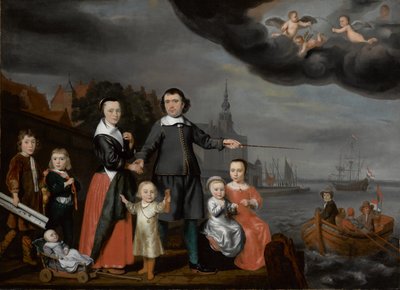 Kapitan Job Jansse Cuijter i jego rodzina, 1659 r. autorstwa Nicolaes Maes