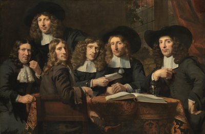 Zwierzchnicy amsterdamskiego cechu chirurgów autorstwa Nicolaes Maes