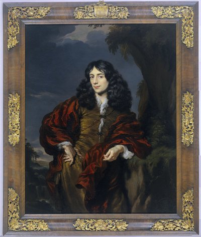 Portret młodego mężczyzny, prawdopodobnie Simona van Alphena (1650-1730) autorstwa Nicolaes Maes
