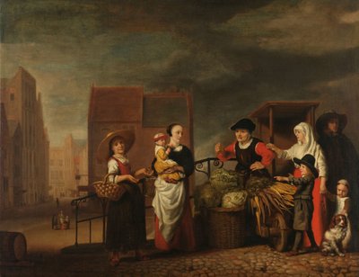 Rynek warzyw autorstwa Nicolaes Maes