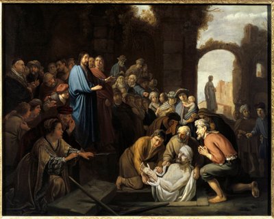 Zmartwychwstanie Łazarza. Obraz Nicolaesa Cornelisza Moyaerta autorstwa Nicolaes Moeyaert