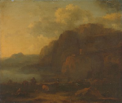 Włoski krajobraz autorstwa Nicolaes Pietersz Berchem