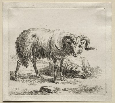 Baran i owca. autorstwa Nicolaes Pietersz. Berchem
