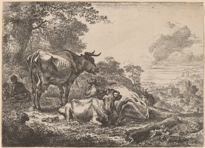 Odpoczywające krowy autorstwa Nicolaes Pietersz Berchem