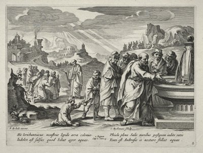 Historia Elizeusza autorstwa Nicolaes Rijckmans