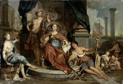 Apoteoza Holenderskiej Kompanii Wschodnioindyjskiej autorstwa Nicolaes Verkolje