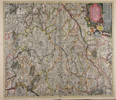 Ducatus Wurtenbergensis cum adjacentibus quibusdam Sueviae regionibus accuratissime in hanc tabulam redactus autorstwa Nicolaes Visscher