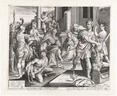 Adoracja Królów autorstwa Nicolaes de Bruyn