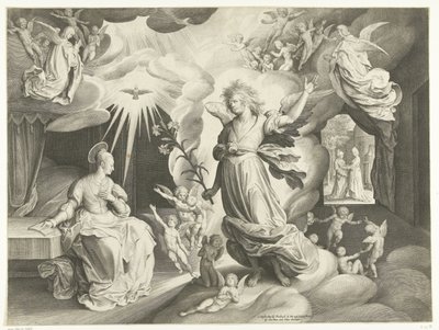 zwiastowanie autorstwa Nicolaes de Bruyn
