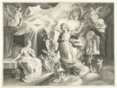 zwiastowanie autorstwa Nicolaes de Bruyn