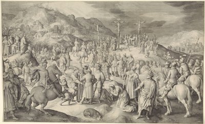 Chrystus na krzyżu autorstwa Nicolaes de Bruyn