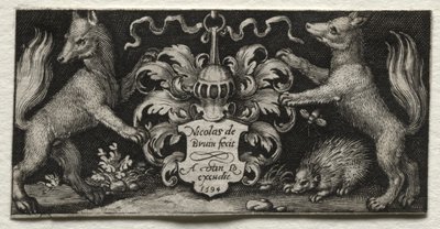 Herb, 1594. autorstwa Nicolaes de Bruyn