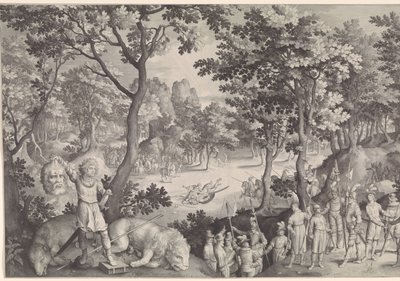 Dawid w Goliacie autorstwa Nicolaes de Bruyn