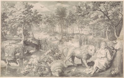Jeremiasz na pustyni” autorstwa Nicolaes de Bruyn