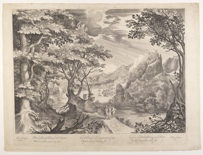 Uczniowie w drodze do Emaus autorstwa Nicolaes de Bruyn