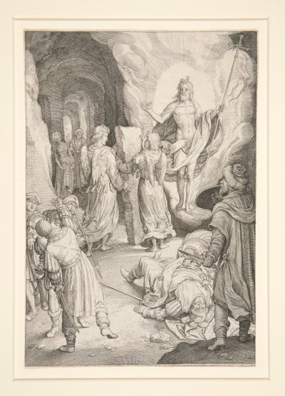 Zmartwychwstanie (seria pasyjna) autorstwa Nicolaes de Bruyn