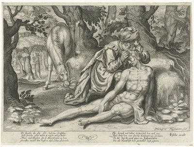 Dobry Samarytanin autorstwa Nicolaes van Geelkercken