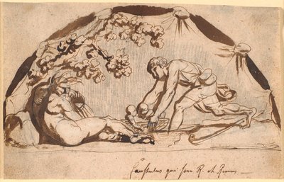 Hyrden Faustulus wyszukiwarka Romulus i Remus autorstwa Nicolai Abildgaard
