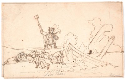 Stranding w Anholt autorstwa Nicolai Abildgaard