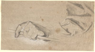 Studium ręki i draperii autorstwa Nicolai Abildgaard