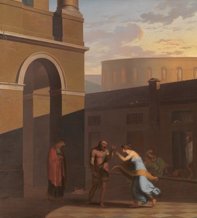 Slave Davus i Maid Mysis. Z Andrii Terence