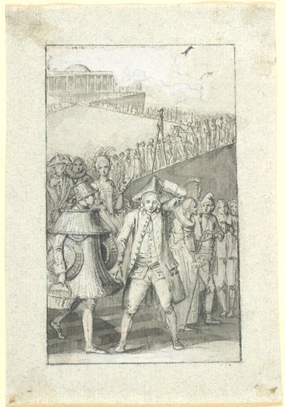 Szkic ilustracji dla Johsa. Opowieść Ewalda „Świątynia szczęścia. Sen” w wydaniu jego pism zbiorowych autorstwa Nicolai Abildgaard