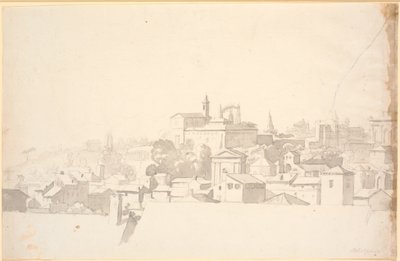 Widok miasta z architekturą południową autorstwa Nicolai Abildgaard