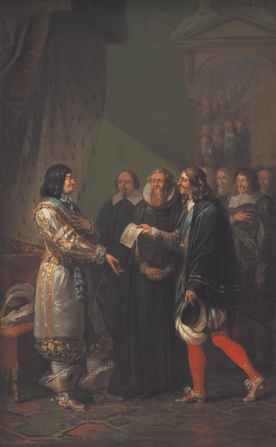 Monarchia absolutna Przypisana Fryderykowi III Duńskiemu w 1660, 1783. autorstwa Nicolai Abraham Abildgaard