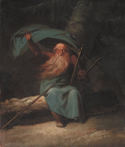 Ossian śpiewa swoją łabędzią pieśń, 1780-1782. autorstwa Nicolai Abraham Abildgaard