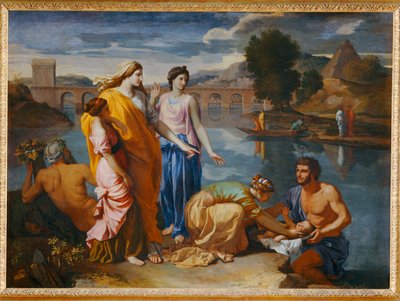 Moise sauve des eaux - Mojżesz uratowany z wód. 1638 ... autorstwa Nicolas (attr.to) Poussin