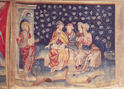Omówienie Zmartwychwstania, nr 76 z „Apokalipsy gniewu”, 1373-87 (gobelin) autorstwa Nicolas Bataille