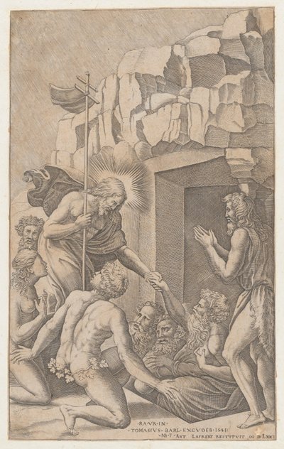 Chrystus w Limbo, według Rafaela, 1541., 1541. autorstwa Nicolas Beatrizet
