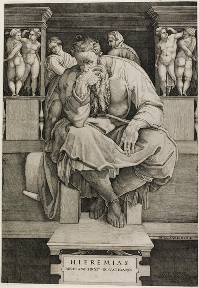 Jeremiasz autorstwa Nicolas Beatrizet