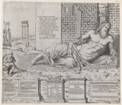 Lustro rzymskiej świetności: Marforius, 1550., 1550. autorstwa Nicolas Beatrizet.