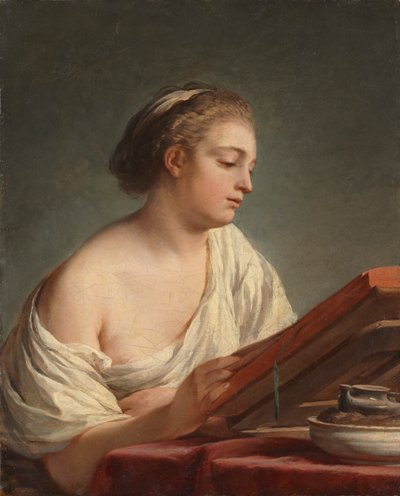 Kobieta czytająca, 1769. autorstwa Nicolas Bernard Lepicie