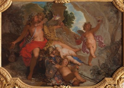 Bacchus mit vier Putten autorstwa Nicolas Bertin