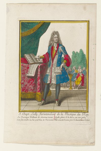 J. Baptiste Lully, Oberaufseher der Musik des Königs autorstwa Nicolas Bonnart